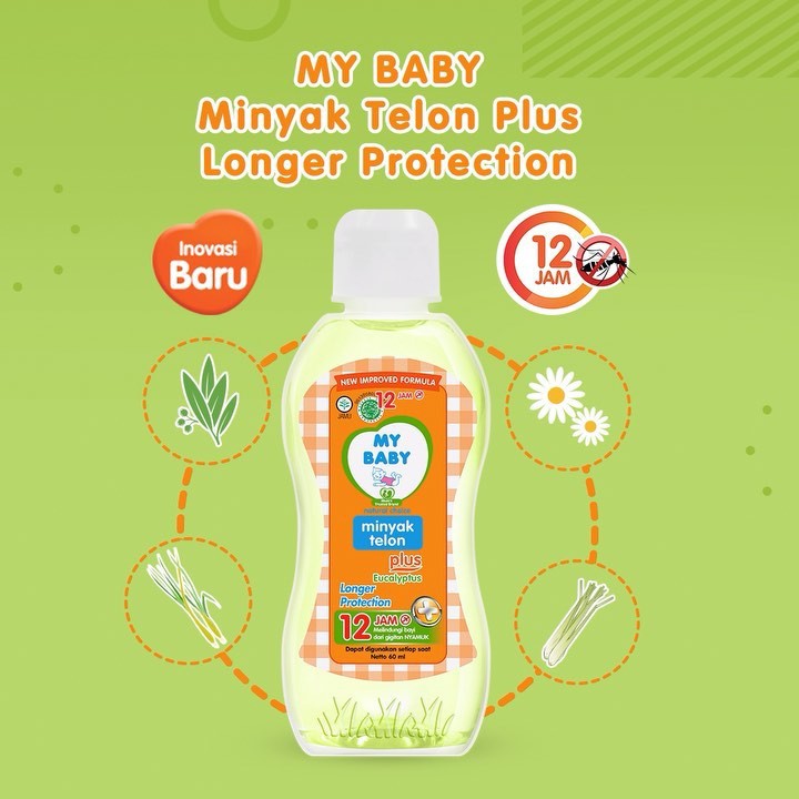 MY BABY MINYAK TELON Longer Protection PLUS 60ml