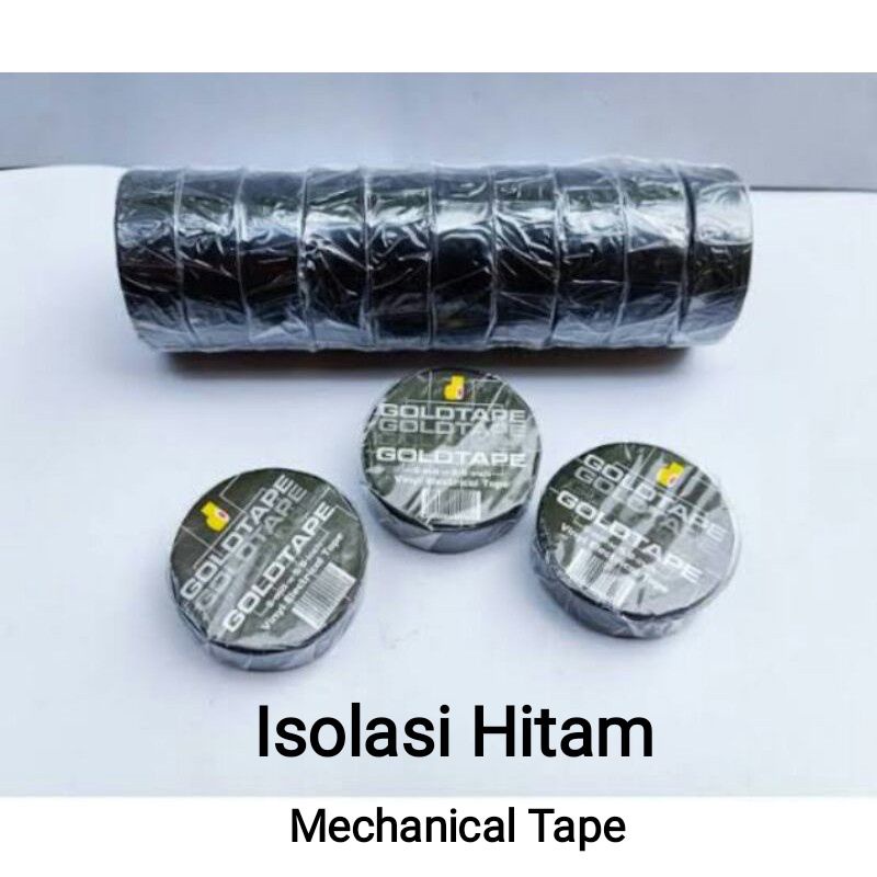 

Isolasi Hitam GoldTape - Electrical Tape - Isolasi Listrik