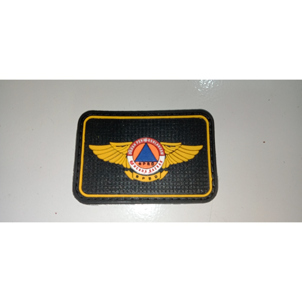 Patch Rubber/Logo BPBD, Rescue, TRC Indonesia