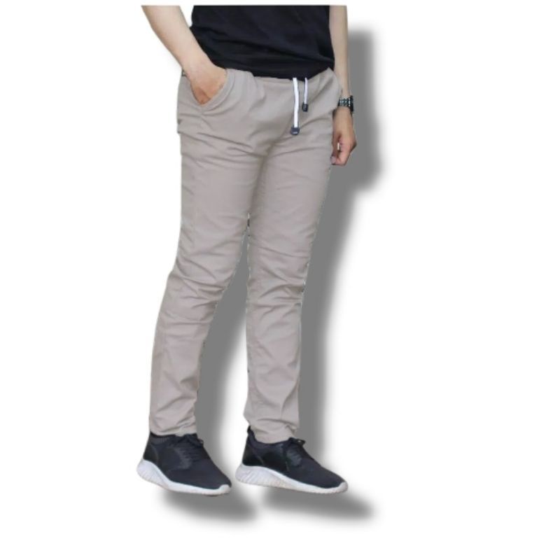 Celana Chino Panjang Pria Slimfit Katun Nonstrech Cocok Buat Kerja