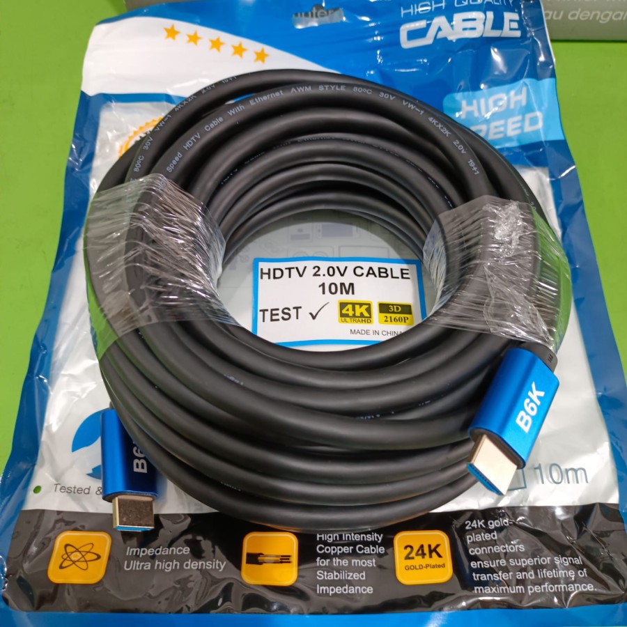 Kabel HDMI 10Meter V.2.0 4K HD Premium