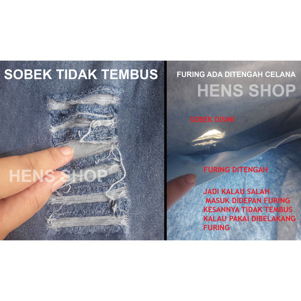 Sevia  BAGGY WONDER RIPPED  / CELANA JEANS SOBEK XL &amp; JUMBO XXL