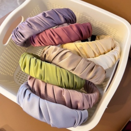 PREMIUM BIG TWISTY Korean Headband 4.5CM - Bando Korea Besar - Bando Lebar Tebal Import Satin