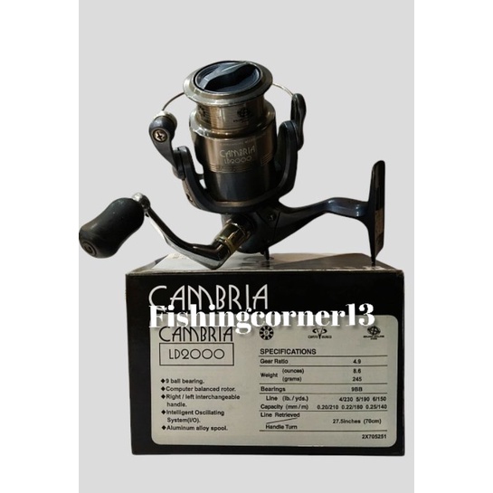 Reel Pancing TICA Cambria LD 2000 Alminium spool