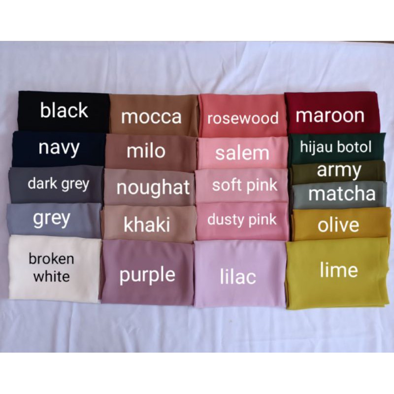 Pashmina Ceruty Baby Doll Premium 180 X 75