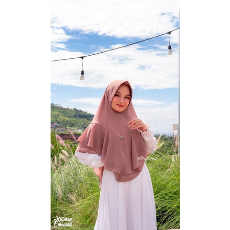 Khimar | Jilbab Instan | Kerudung Instan Ceruty Emerald Elhasna