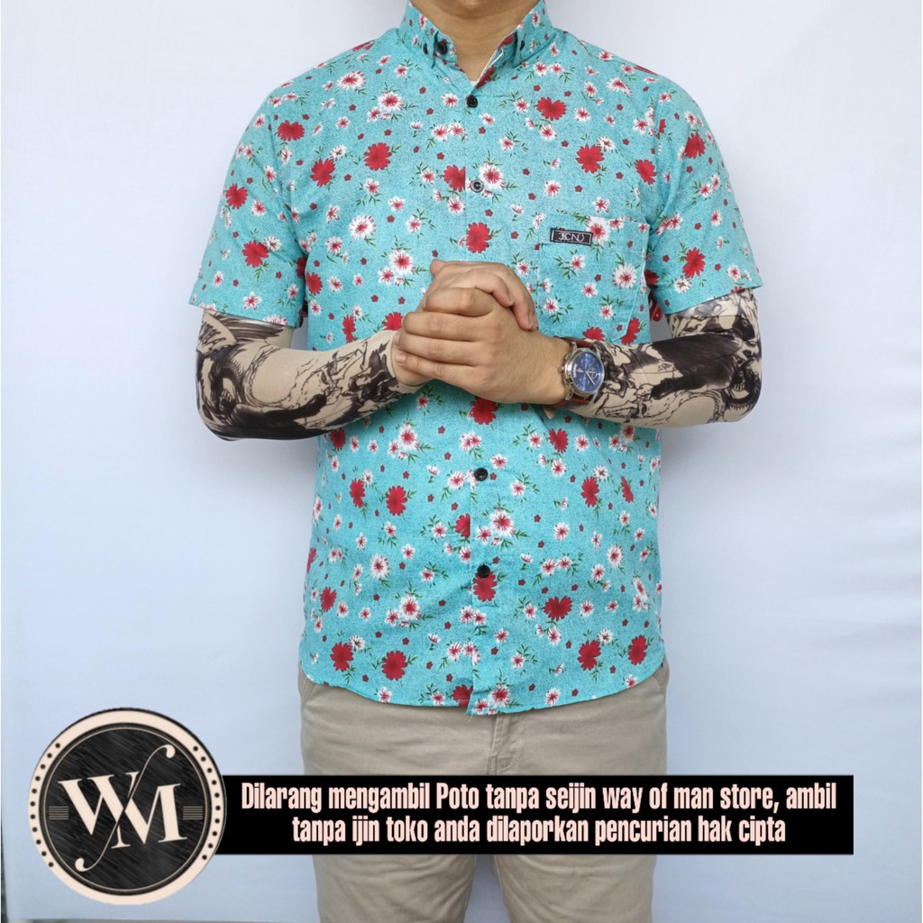 Kemeja Surfing floral Pria H