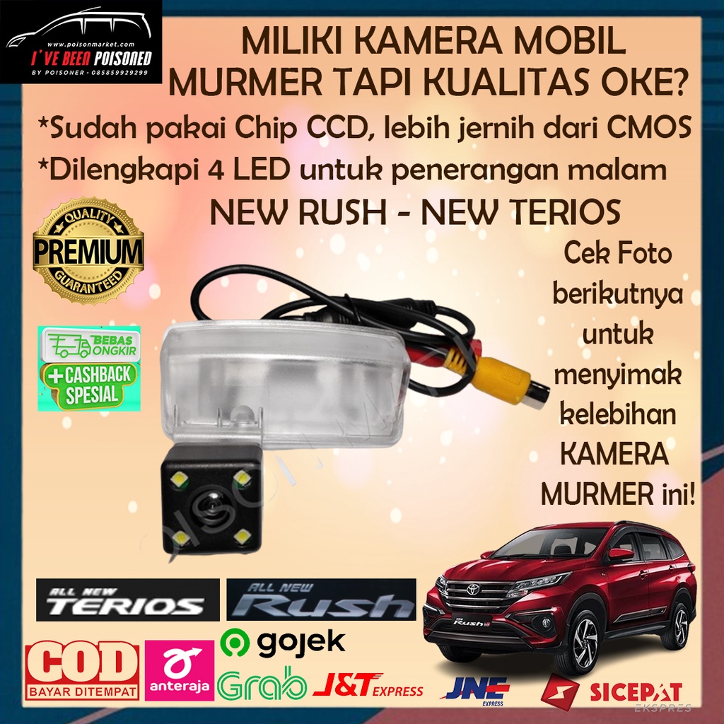 Budget Series Kamera Mundur Parkir Mobil Toyota All New Rush Daihatsu All New Terios - Kamera Mundur