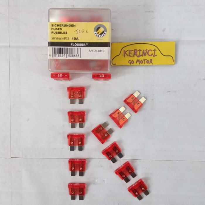 SEKRING FUSE DX BIG 10A FLOSSER GERMANY SKRING TANCAP - SEKRING TUSUK