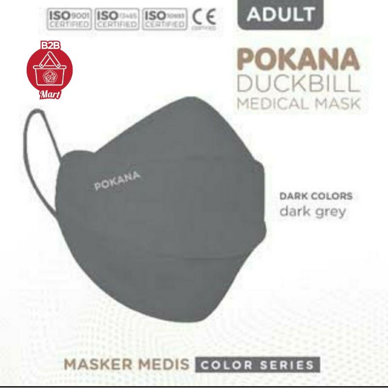 Masker Pokana Duckbill 4ply box isi 25pcs