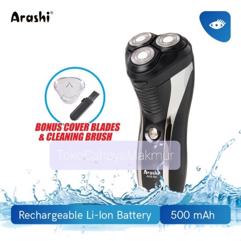 Arashi Gentleman Shaver AGS 001 - Alat Mesin Cukur Kumis &amp; Jenggot Elektrik