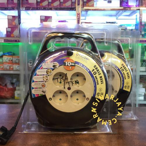Cok sambung Uticon Kabel Roll Uticon CR-2810 Kabel Gulung Kabel Box Uticon 10 Meter Kabel Rol