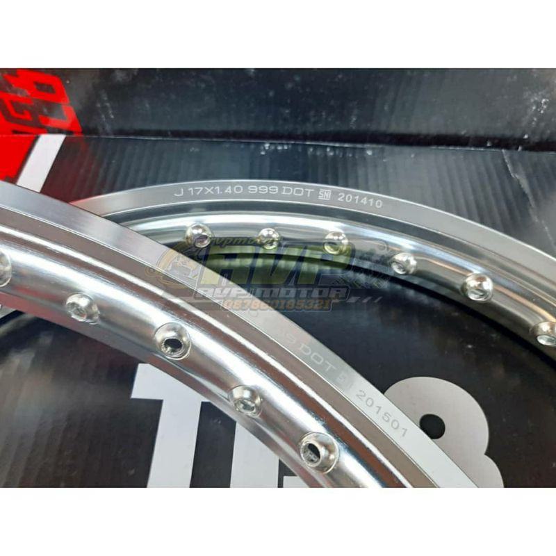 Velg Pelek Jari Jari Ruji Tdr Pelek TDR W Shape Silver Ring 17 size 140 Original