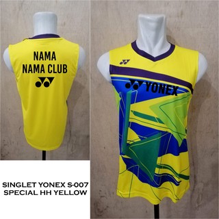  Kaos singlet yonex  S 007 SPECIAL HH singlet  badminton 