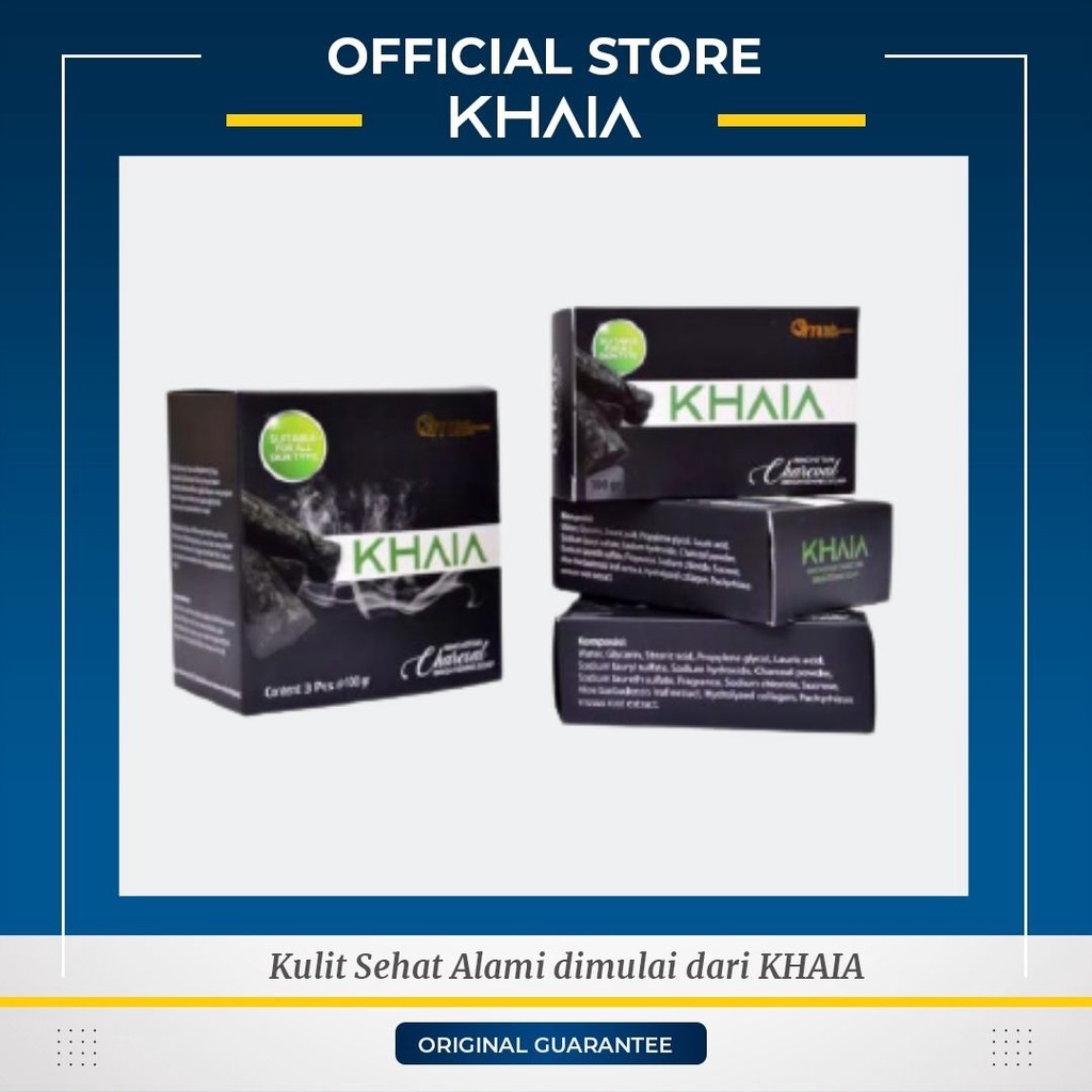Khaia Binchotan Brightening Charcoal Soap | Khaia Sabun Arang Putih