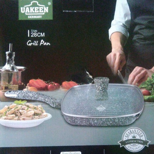 UAKEEN GRILL PAN WAJAN KERAMIK 28 CM