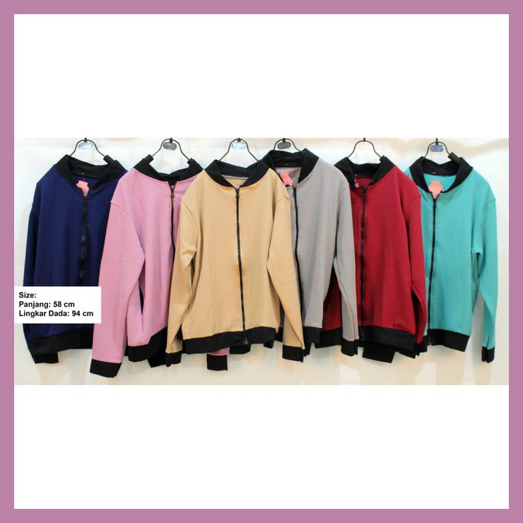 TFO BM JAKET BOMBER KULIT JERUK LD 95 - MAROON