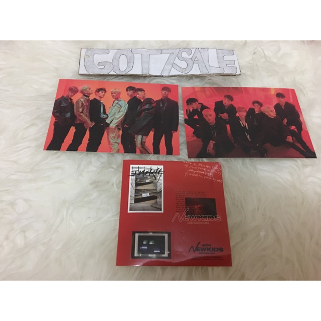 IKON NEW KIDS REPACKAGE ALBUM " THE NEW KIDS " POSTCARD RED VER