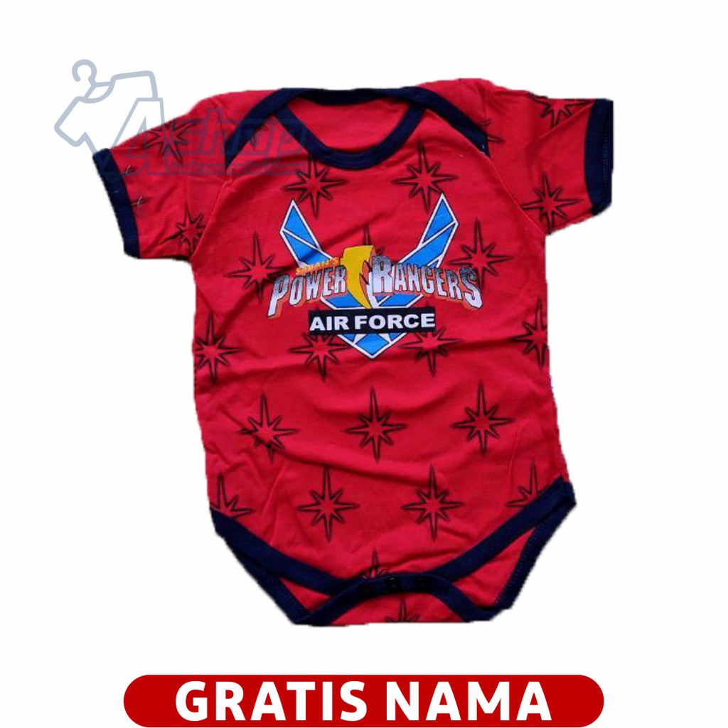 Jumper bayi Jumpsuit Motif Power Rangger