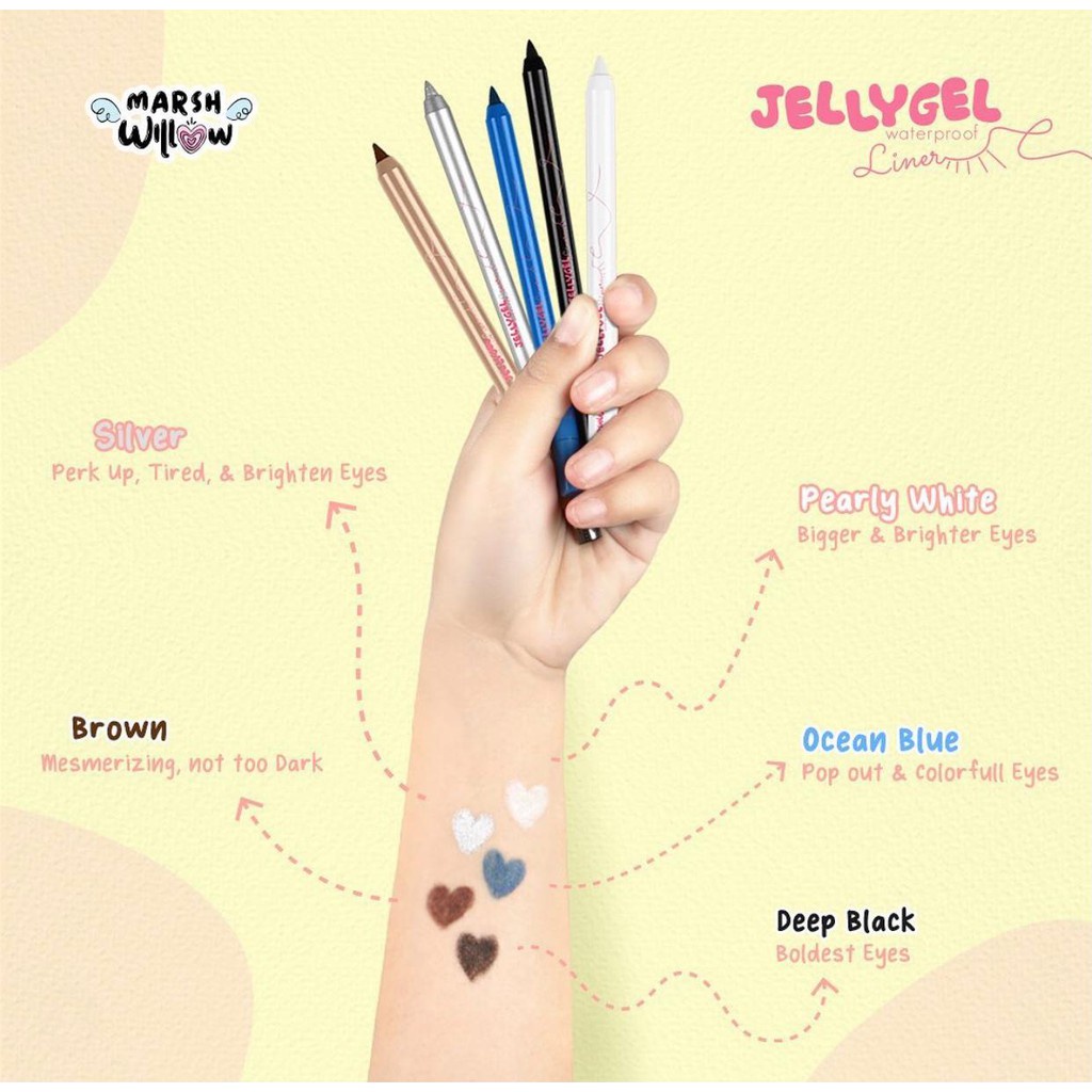 MARSHWILLOW jelly gel waterproof eyeliner pencil by natasha willona