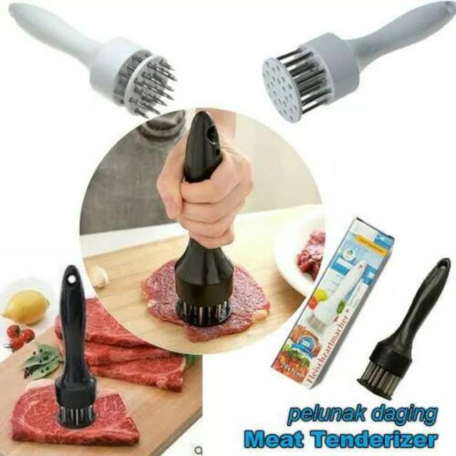 Meat tenderizer alat pelunak daging pencacah pelembut daging praktis