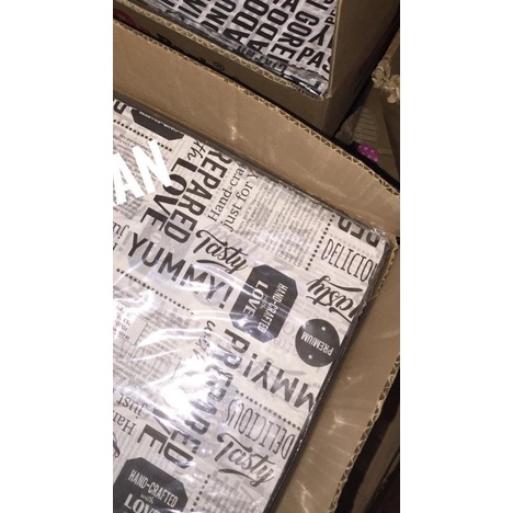 

▼ MG Paper Laminasi Kertas Nasi Motif Kertas KFC MCD - Bread Brown ✯