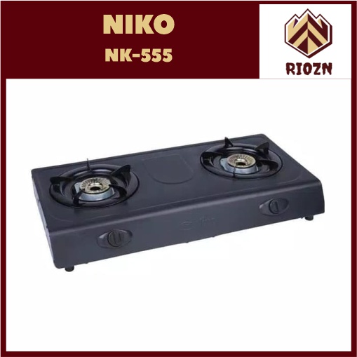 Niko NK-555 Kompor Gas 2 Tungku Bahan Teflon