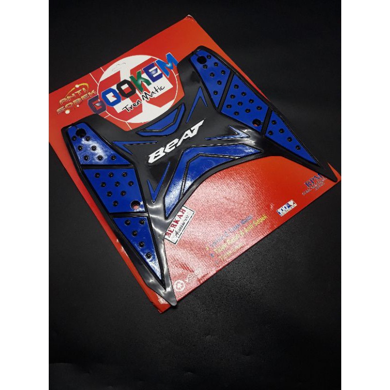 Karpet Motor beat deluxe 2020 beat street 2020 tebal blue