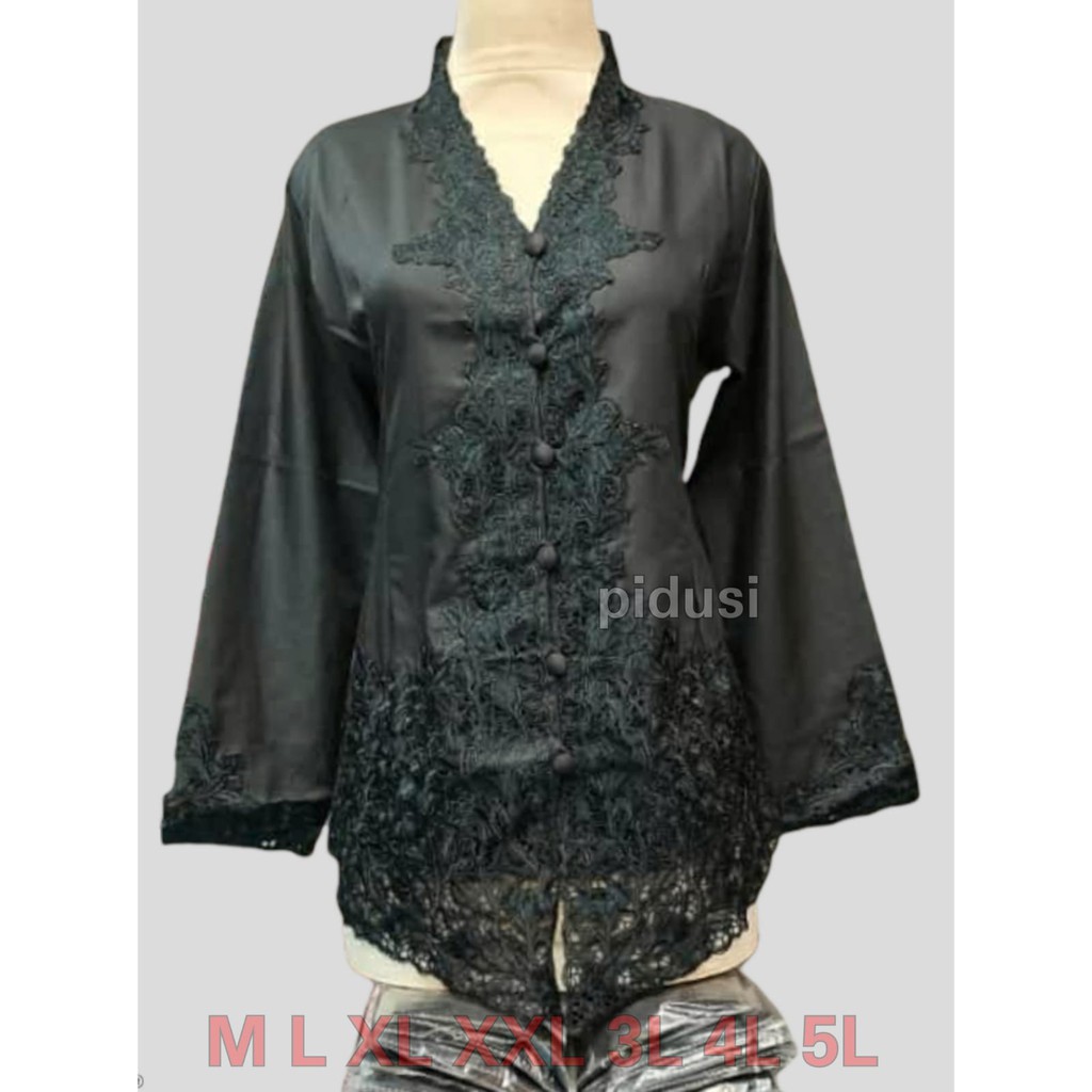 PROMO KEBAYA ENCIM HITAM BORDIR SENADA / KEBAYA ENCIM HITAM FORMAL