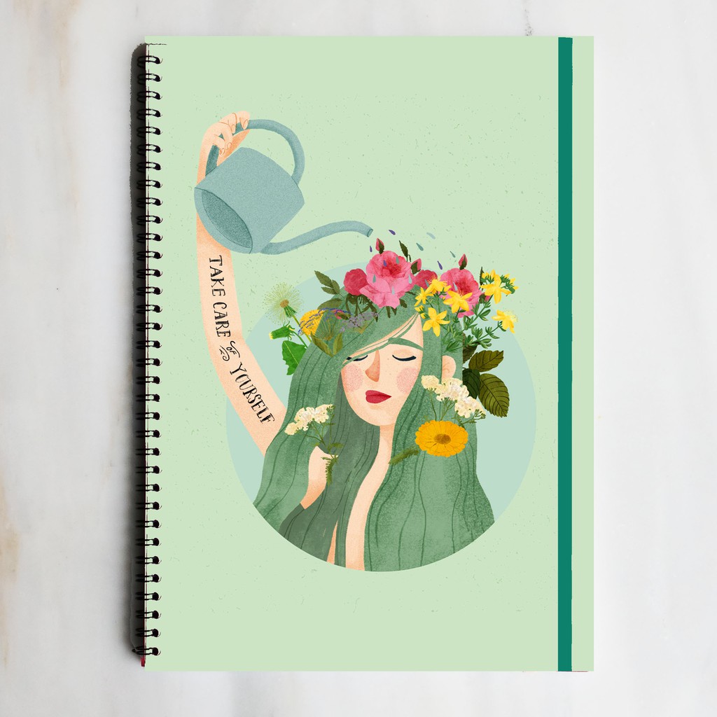 

TAKE CARE YOURSELF Aesthetic Spiral Ruled Notebook Diary Journal Buku Tulis Catatan Sekolah Kuliah