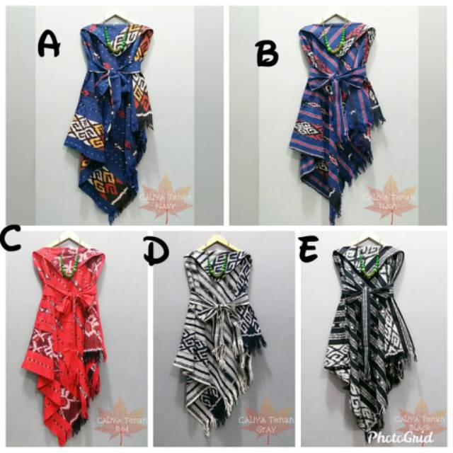 Tunik asymetris caliya tenun troso jepara