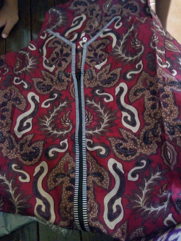 Tunik Batik Traditional Butik Zipper Depan -atasan Batik - Batik Modern