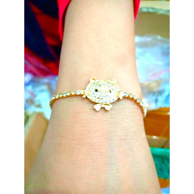 Gelang tangan wanita gelang serut bisa besar kecil lapis emas