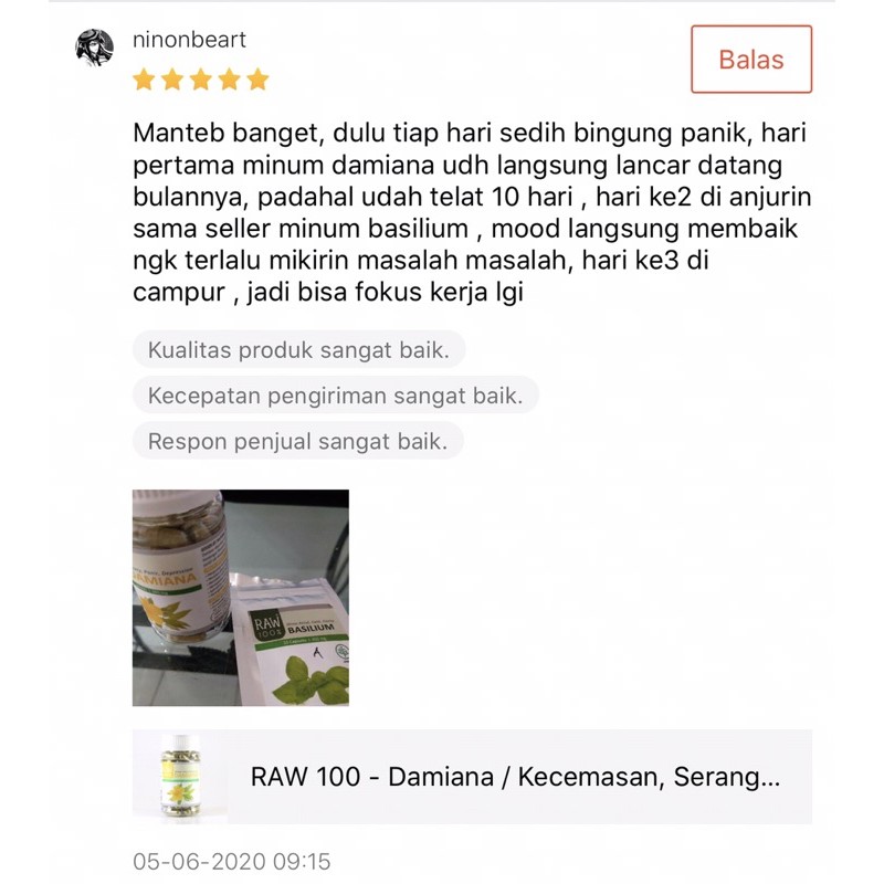 RAW 100 Basilium / Stres, Darah Tinggi, Bipolar, obat herbal kemangi-4