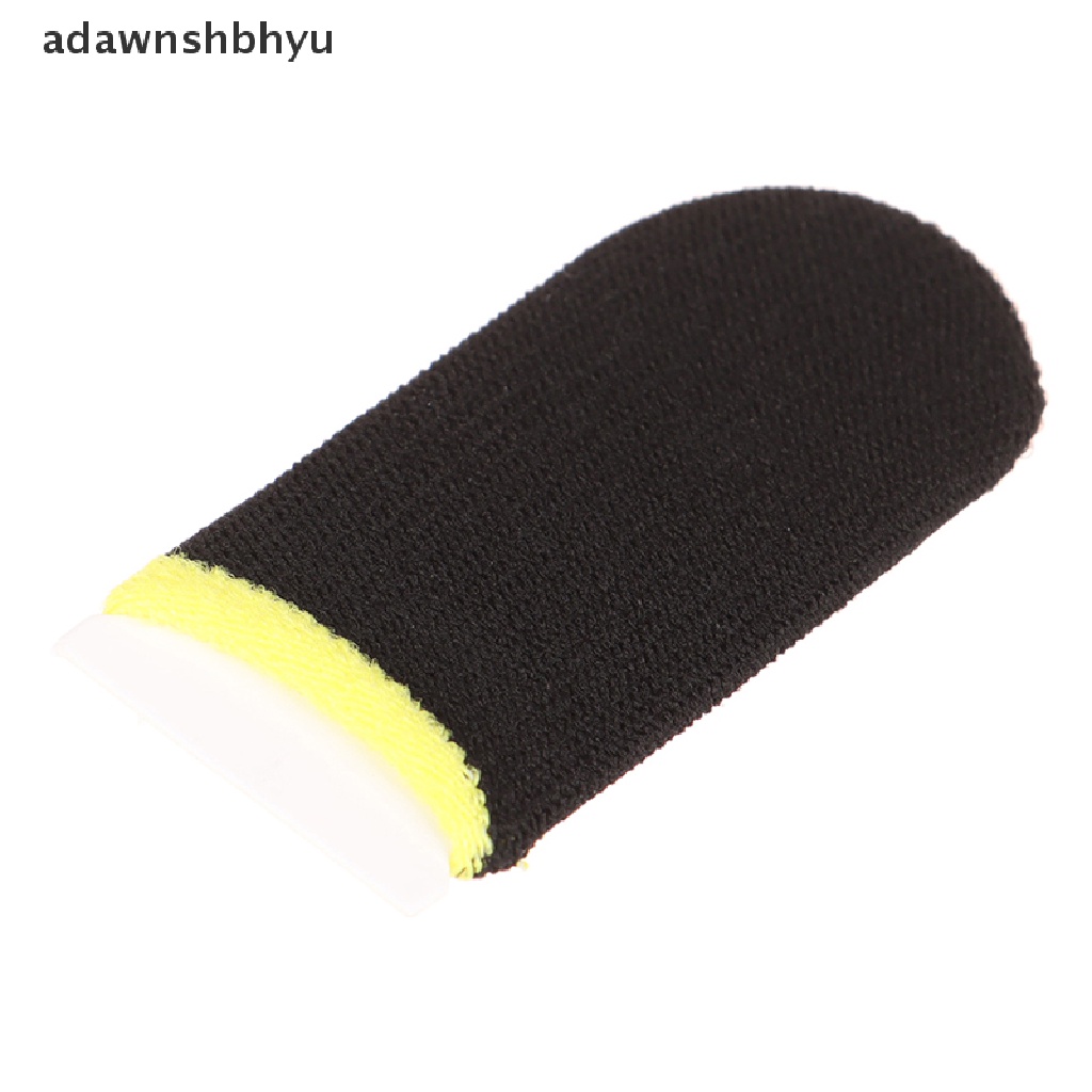 Adawnshbhyu 1pasang Sarung Tangan Jari Jari Tangan Anti Keringat Game Handphone Touch Screen Jempol Finger Sleeve