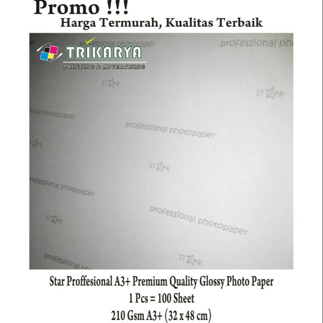 Kertas Foto | Glossy Photo PaperA3+ | StarProffesional Premium Glossy Photo paper