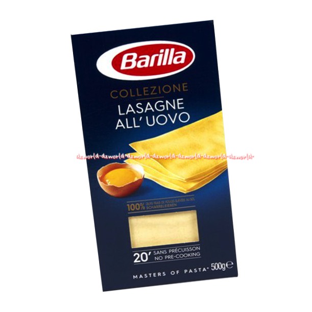 Barilla Collezione Lasagne All'Uovo 500gr Barila Lasagna Bahan untuk Membuat Lasangna Lembaran Instant Sheet Lasana Pizza Italia Master Of Pasta