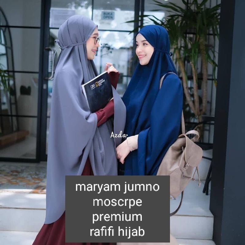 khimar maryam jumbo bergo maryam jumbo jilbab maryam jumbo terbaru ukuran xxxl