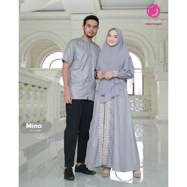 Mina Couple warna Silver By Fania Hijab
