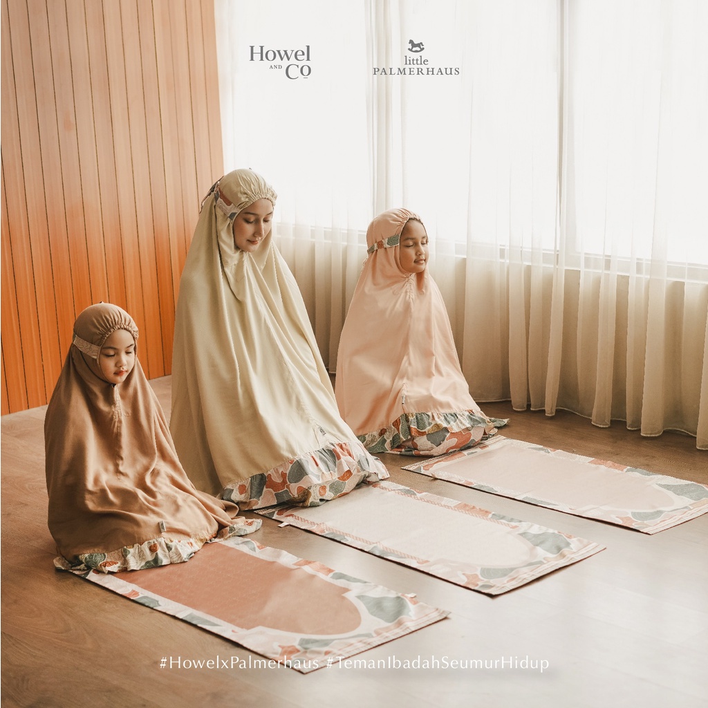 LPH08 LITTLE PALMERHAUS MUKENA PLUS SAJADAH ANAK DAN IBU HOWEL