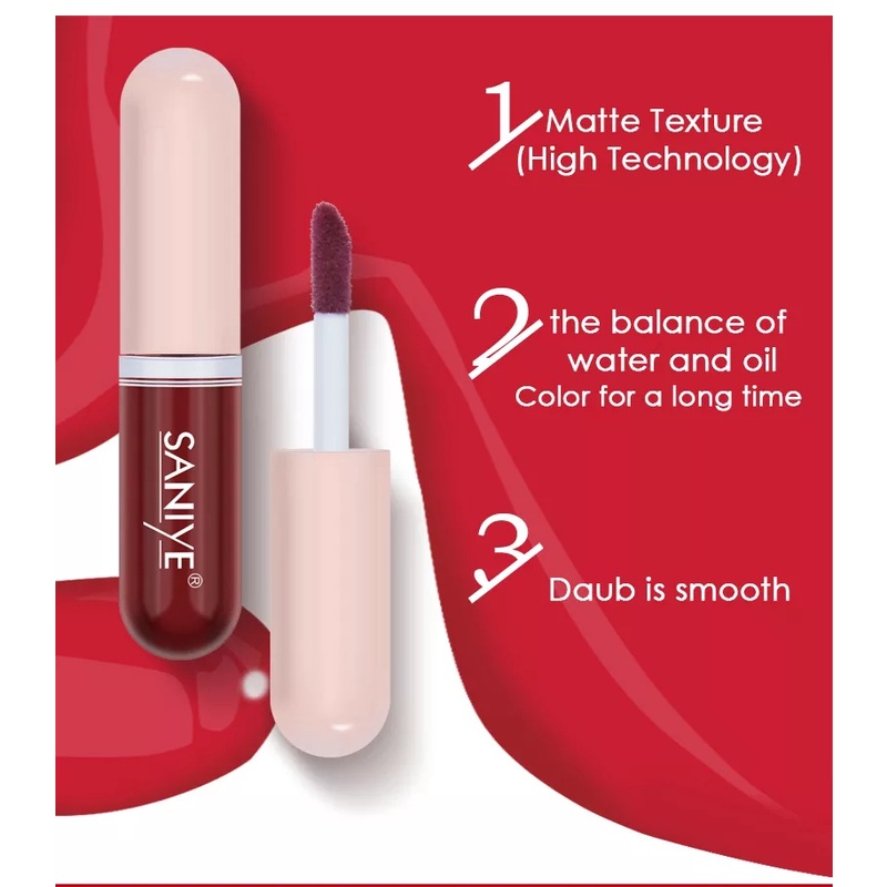 TERMURAH- Lameila 1041 lip glaze lip nude ready 6 warna TAHAN AIR TRANSFERPROOF