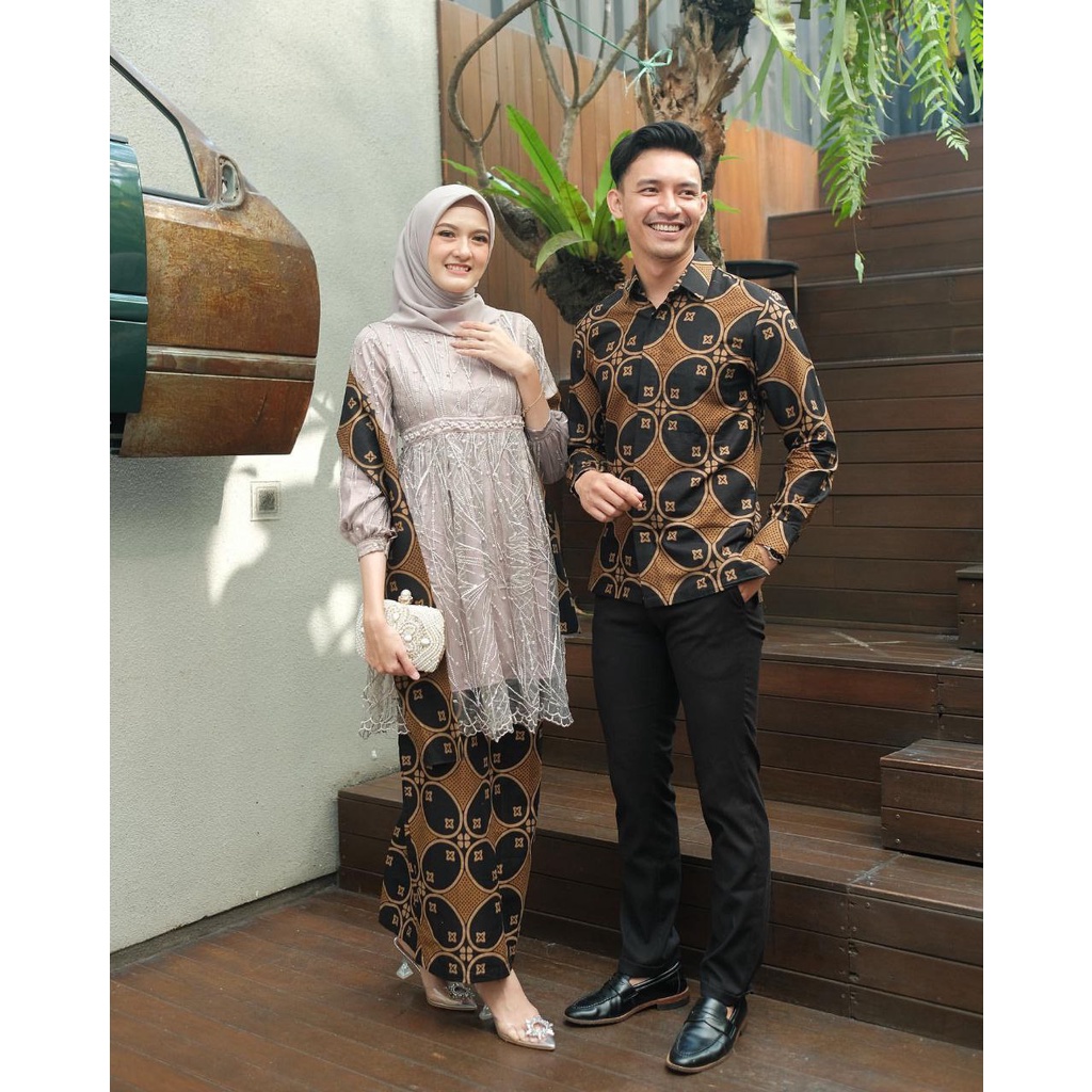 Batik couple kebaya maheswari GRATIS JILBAB kebaya couple modern kebaya wisudan kebaya lamaran