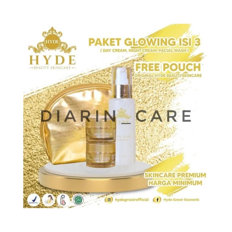 CREAM GLOWING BPOM HYDE BEAUTY SKINCARE