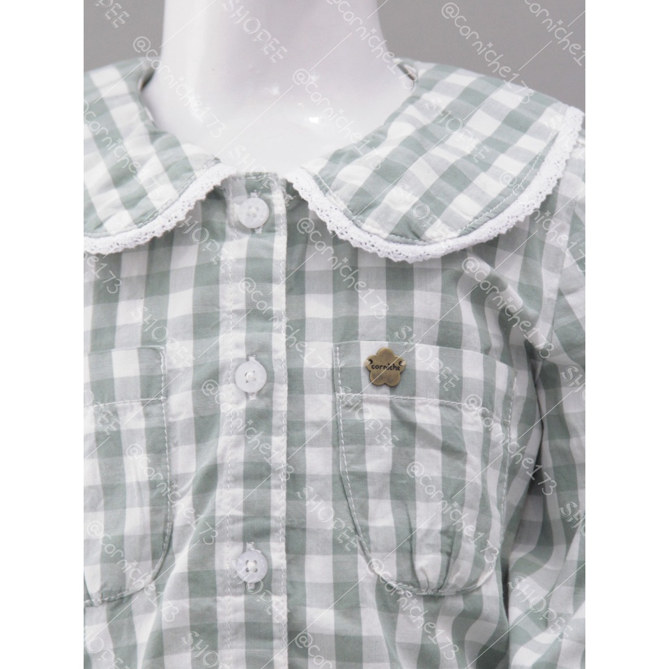 Corniche Kids Selvy Blouse Kids Basil - TH K23150