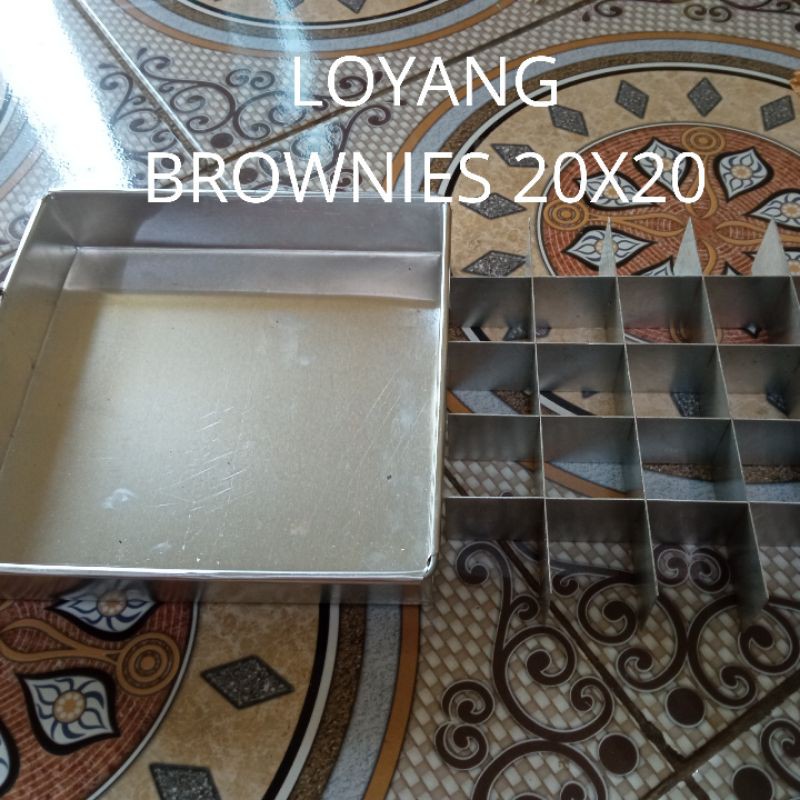 LOYANG SEKAT BROWNIES 1SET LOYANG SAMA SEKAT