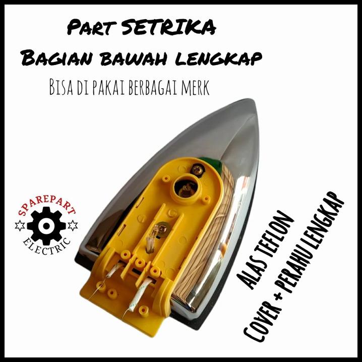 Jual Part Setrika Bagian Bawah Lengkap Alas Teflon Elemen Perahu Set Shopee Indonesia