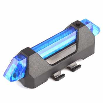 TaffLED Defensor Lampu Sepeda 5 LED Taillight Rechargeable - Warna Biru