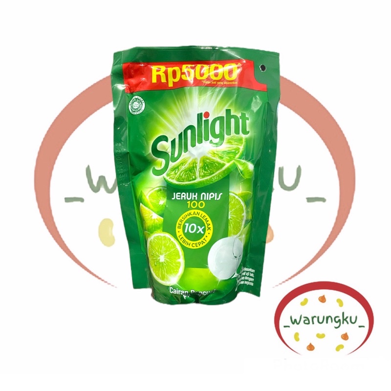 SUNLIGHT Jeruk Nipis Kemasan 5000 Sabun Cuci Piring Jeruk Nipis 210ml