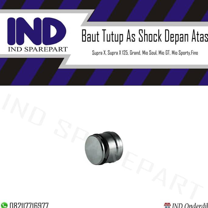 Baut Tutup As Shock Depan Supra X,Fit/Vario/Beat/Scoopy/Grand/Spacy Original