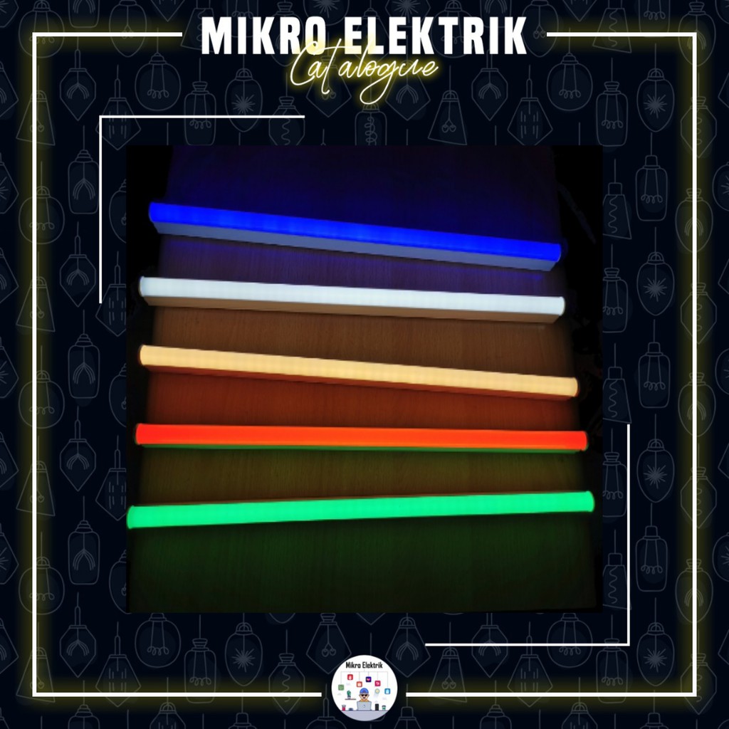 Lampu TL T5 Neon LED Warna Warni 9W 60CM SZMR